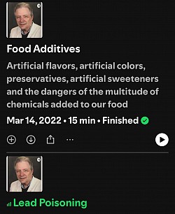 Food Additives.  Lead poisoning
